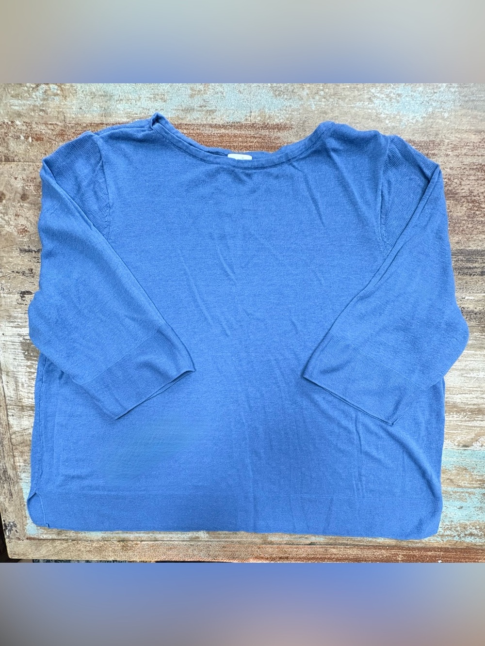 J.Jill 3/4-sleeve Linen-blend Lightweight Sweater